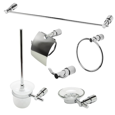 Alfi Brand Polished Chrome 6 Piece Matching Bathroom Accessory Set AB9508-PC